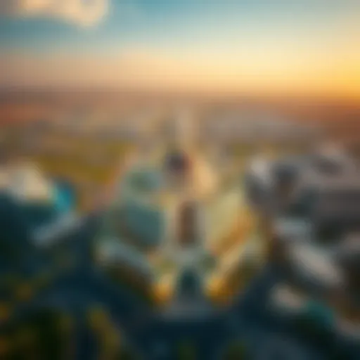 Aerial View of Alef Hayyan Stunning aerial view of Alef Hayyan showcasing its architectural brilliance