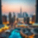 Dubai's Skyline and Real Estate Market Overview of Dubai's skyline showcasing the real estate market