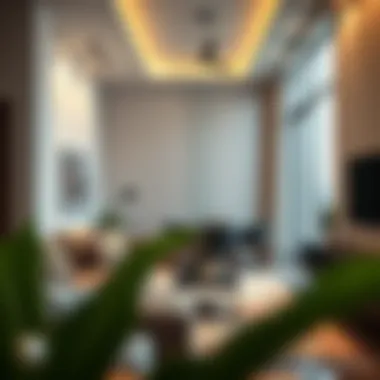 Contemporary Apartment Interior in Dubai A stylish apartment interior showcasing contemporary design elements.