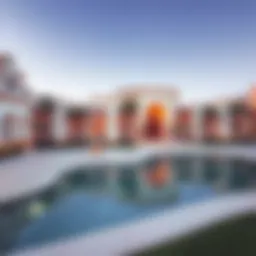 Stunning architectural view of Arabian Ranches villas