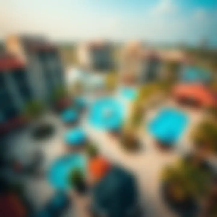 Community Amenities at Bliss Dubai Aerial view showcasing the expansive community amenities in Bliss Dubai