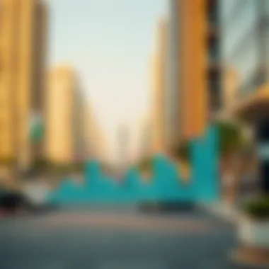 Graph illustrating market trends for برج الدانة and the surrounding real estate sector