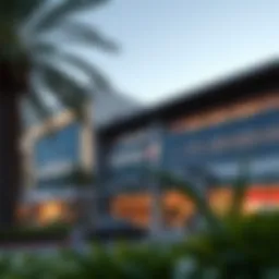 Exterior view of Carrefour at Tilal Al Ghaf showcasing modern architecture