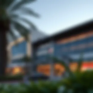 Modern Architecture of Carrefour Exterior view of Carrefour at Tilal Al Ghaf showcasing modern architecture