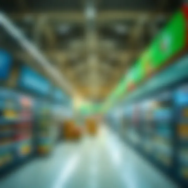 Diverse Product Sections Inside Carrefour Interior layout of Carrefour highlighting diverse product sections