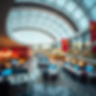 Inside the China Center featuring modern facilities and vibrant business environment