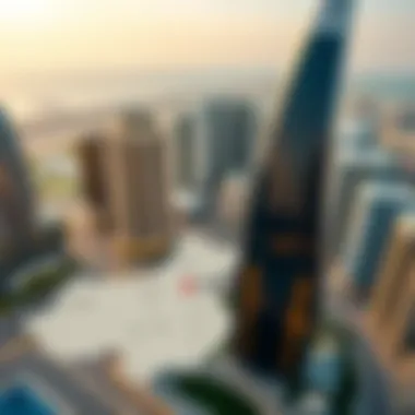 Map highlighting the strategic location of China Center in relation to Dubai's key areas