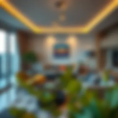 Stylish Living Space in City Stay Residences Comfortable and stylish living space in a city stay residence designed for short-term tenants.