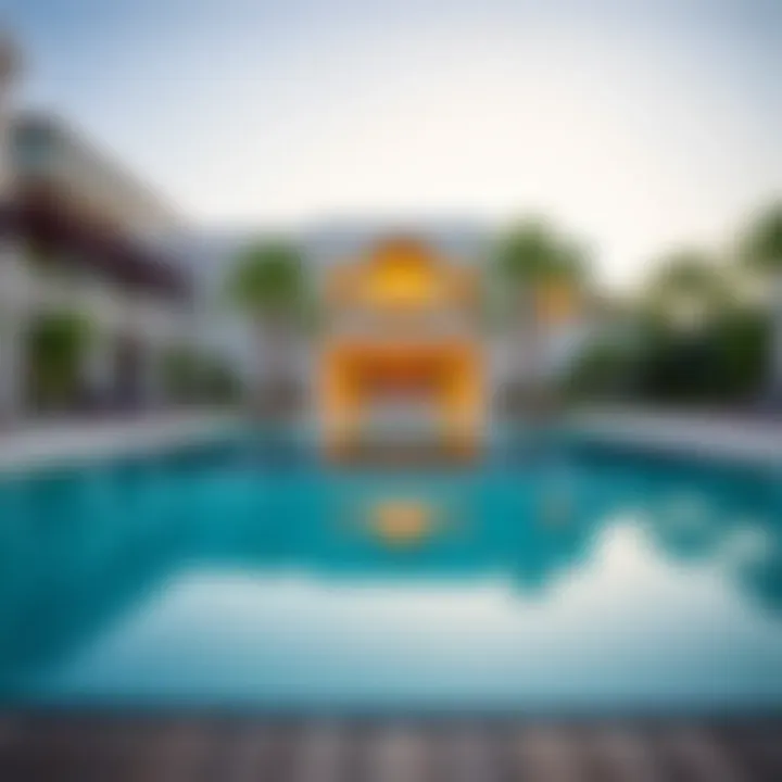 Luxury Amenities at Damac Lagoons Marbella Exquisite amenities including pool and landscaped gardens in Damac Lagoons Marbella