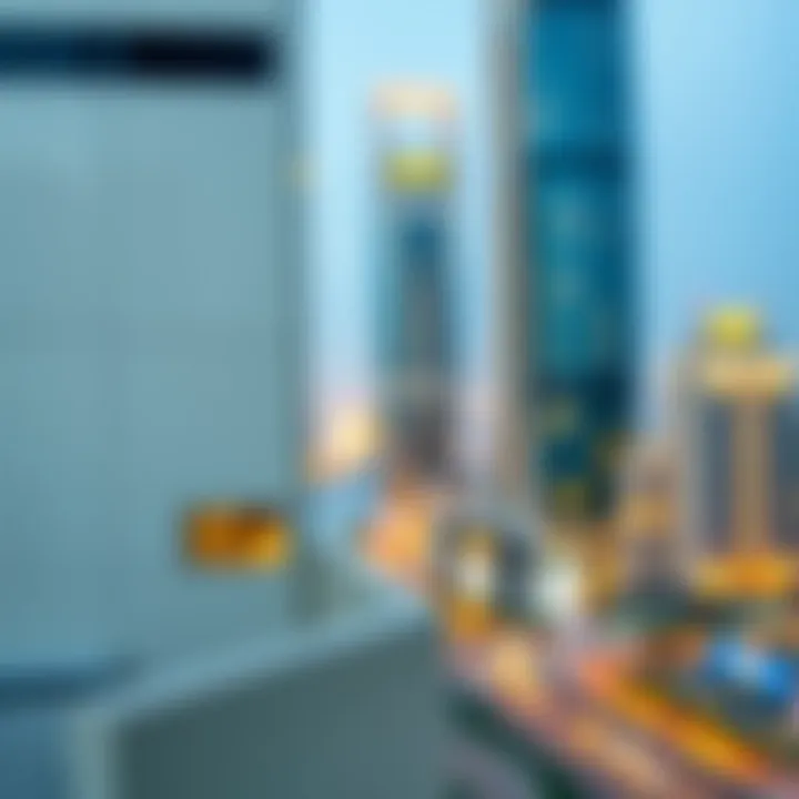 Map indicating prime locations of DAMAC offices across Dubai