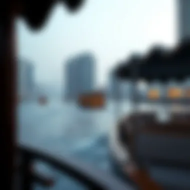 Breathtaking Views of Dubai's Waterways Scenic view of Dubai Waterways during a Dhow cruise
