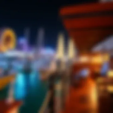 Vibrant waterfront lifestyle with cafes and leisure activities