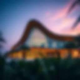 Stunning architectural design of Dubai Hills Sales Center showcasing modern aesthetics