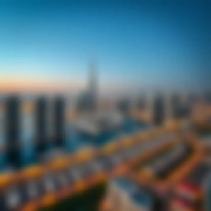 Captivating Skyline of Dubai Marina Panoramic view of Dubai Marina skyline