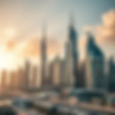 Dubai's Iconic Luxury Skyscrapers Stunning skyline of Dubai showcasing luxury skyscrapers