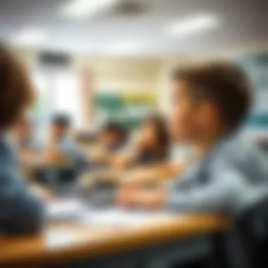 Classroom Engagement in Local Schools Children engaged in a classroom setting at a local school