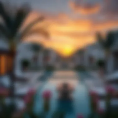 Tranquility Meets Luxury: Sunset at Fairway Villas Picturesque sunset view over Fairway Villas, highlighting the tranquil environment