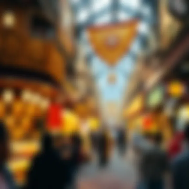 Vibrant Marketplace Experience Vibrant atmosphere of the Gold Souk marketplace