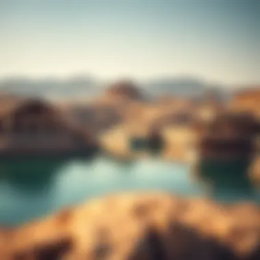 Hatta Dam with turquoise water