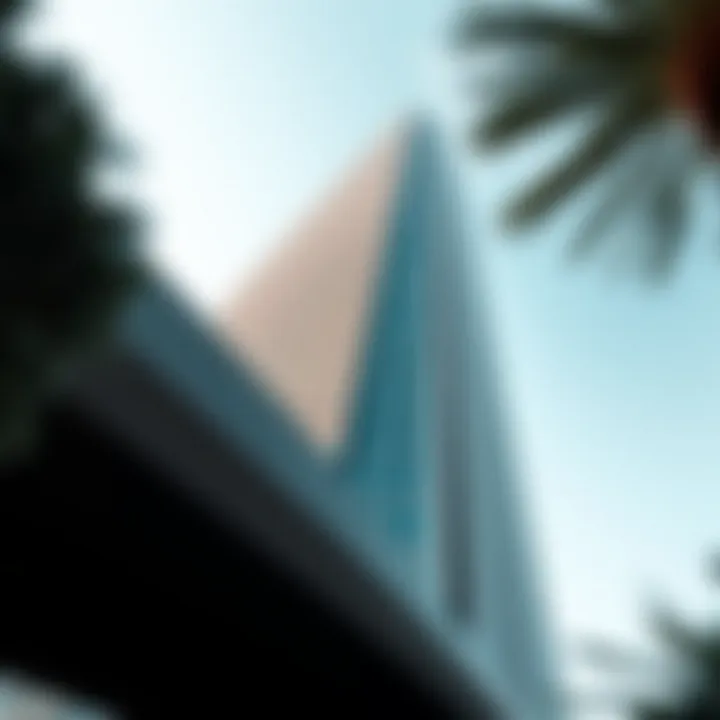 Detailed View of Iris Bay Tower's Facade Close-up of Iris Bay Tower's innovative facade highlighting its modern design