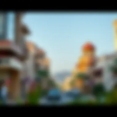 Vibrant surroundings of كوف روتانا highlighting its prime location