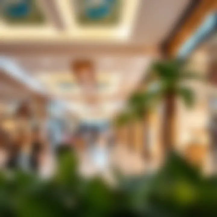 Shoppers enjoying the retail experience at La Mer Mall