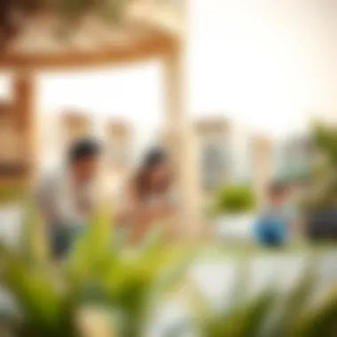 Community Life in Lantana Families enjoying leisure activities in Lantana community spaces