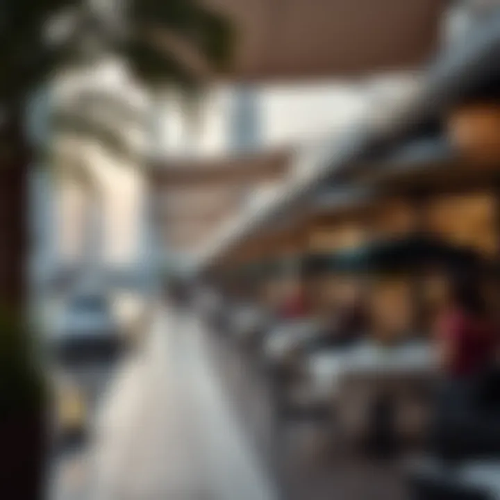 Elegant Marina Promenade with Upscale Dining Elegant marina promenade lined with upscale dining