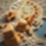 Landmarks in Majan Detailed map of Majan showcasing key landmarks