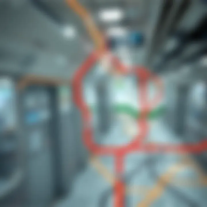 Metro Red Line Routes Overview Detailed map showcasing the Metro Red Line routes