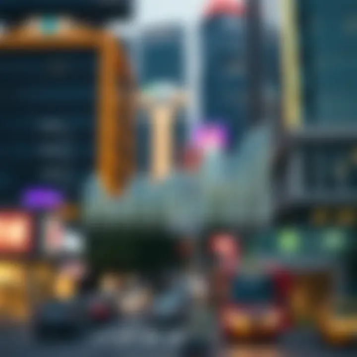 Graph depicting market trends and investment growth in Midtown Central Majan