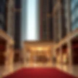 Luxurious lobby of Movenpick Hotel Apartments