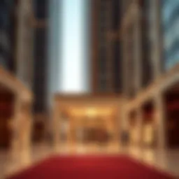 Luxurious lobby of Movenpick Hotel Apartments