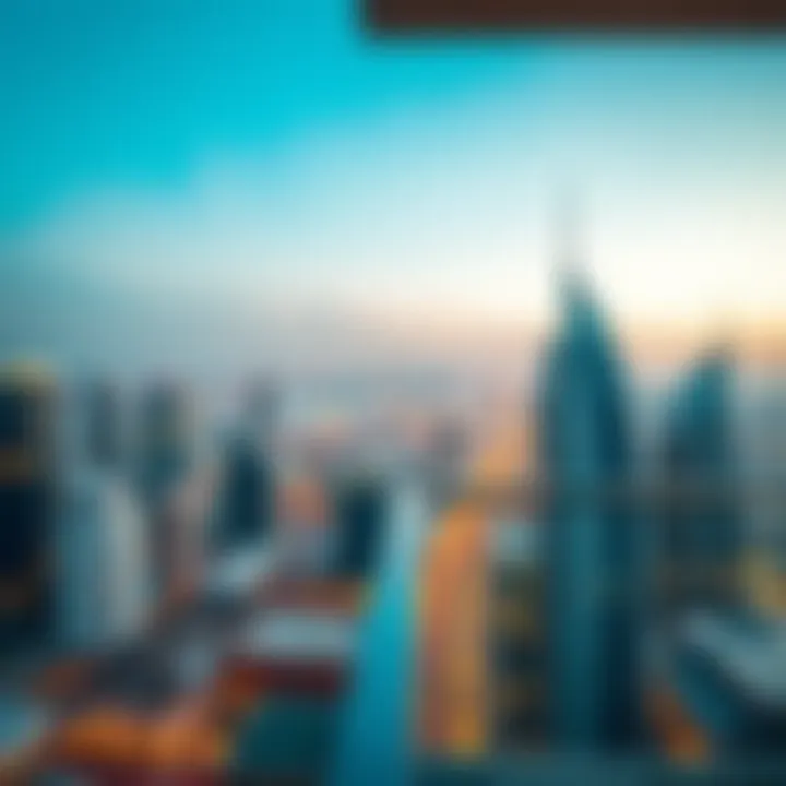 Stunning skyline view from Movenpick balcony