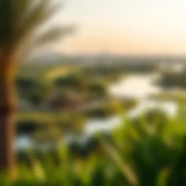 Scenic Landscape of Damac Lagoons Scenic landscape of Damac Lagoons featuring lush greenery and water bodies