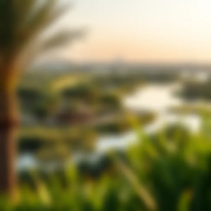 Scenic Landscape of Damac Lagoons Scenic landscape of Damac Lagoons featuring lush greenery and water bodies