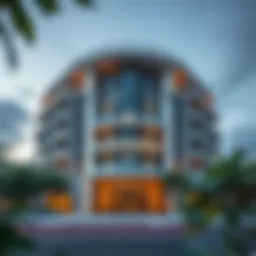 Stunning facade of Oceana Residences showcasing modern architectural details