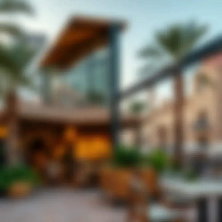 Showcasing luxurious amenities and facilities available in Oldtown Dubai