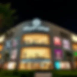 Exterior view of اوت ليت مول showcasing its modern architecture