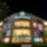 Facade of اوت ليت مول Exterior view of اوت ليت مول showcasing its modern architecture