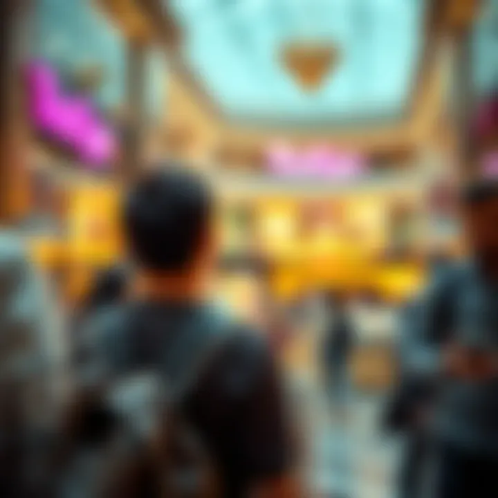 Engaging Visitor Experience at اوت ليت مول Visitors enjoying their shopping experience at اوت ليت مول