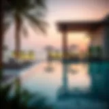 Luxurious private pool at a Dubai resort