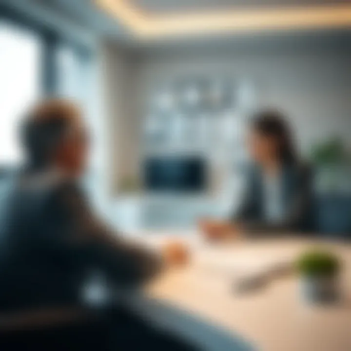 Consulting with Experts: A Key to Informed Decisions Virtual meeting with a real estate agent discussing options