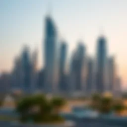 Dubai skyline showcasing real estate developments