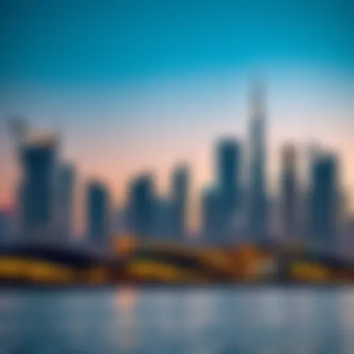 The Iconic Dubai Skyline Skyline of Dubai showcasing modern architecture