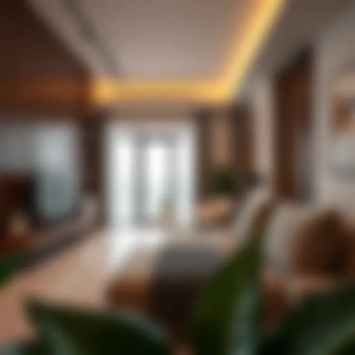 Modern apartment interiors reflecting contemporary design trends