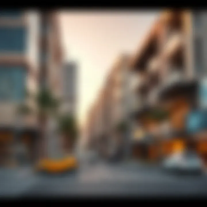 Modern Developments on Salah Al-Din Current property developments on Salah Al-Din Street illustrating modern real estate trends