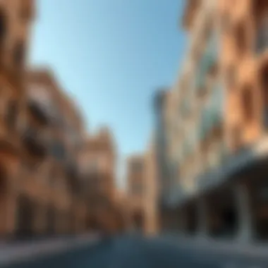 Architectural Evolution on Salah Al-Din Historical buildings along Salah Al-Din Street reflecting Dubai's architectural evolution