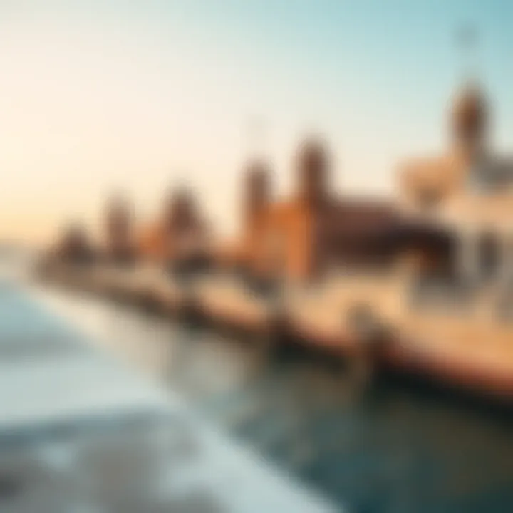 Cultural Heritage on شارع الوصل Historical landmarks along شارع الوصل reflecting the cultural heritage of Dubai