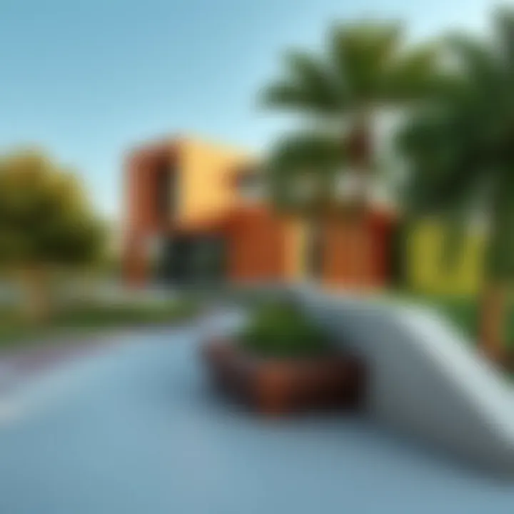 Modern Design Elements of Shees Park Modern architectural features within Shees Park